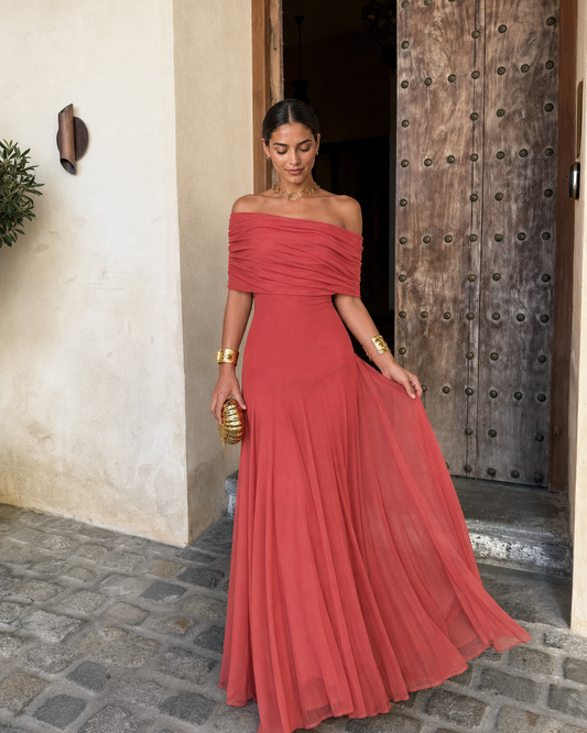 Vestido Aitana en Terracota Claro