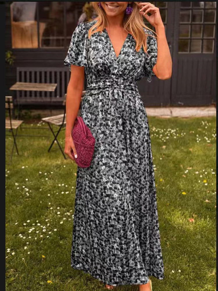 Elis | Vestido largo y vaporoso con estampado floral