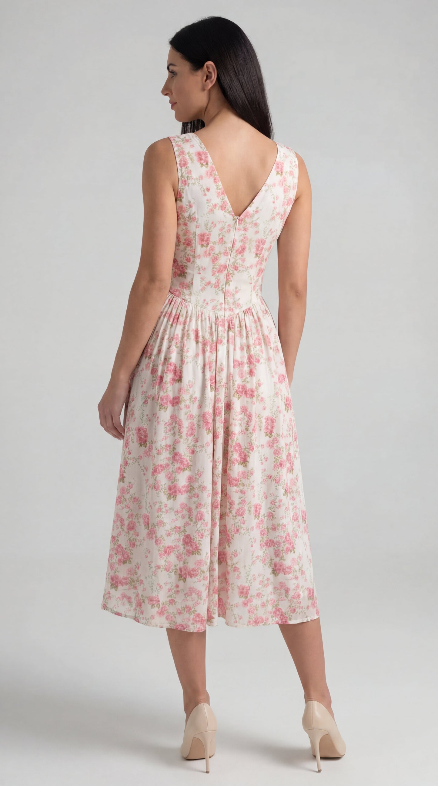 Cassiopeia | Vestido midi con escote en V