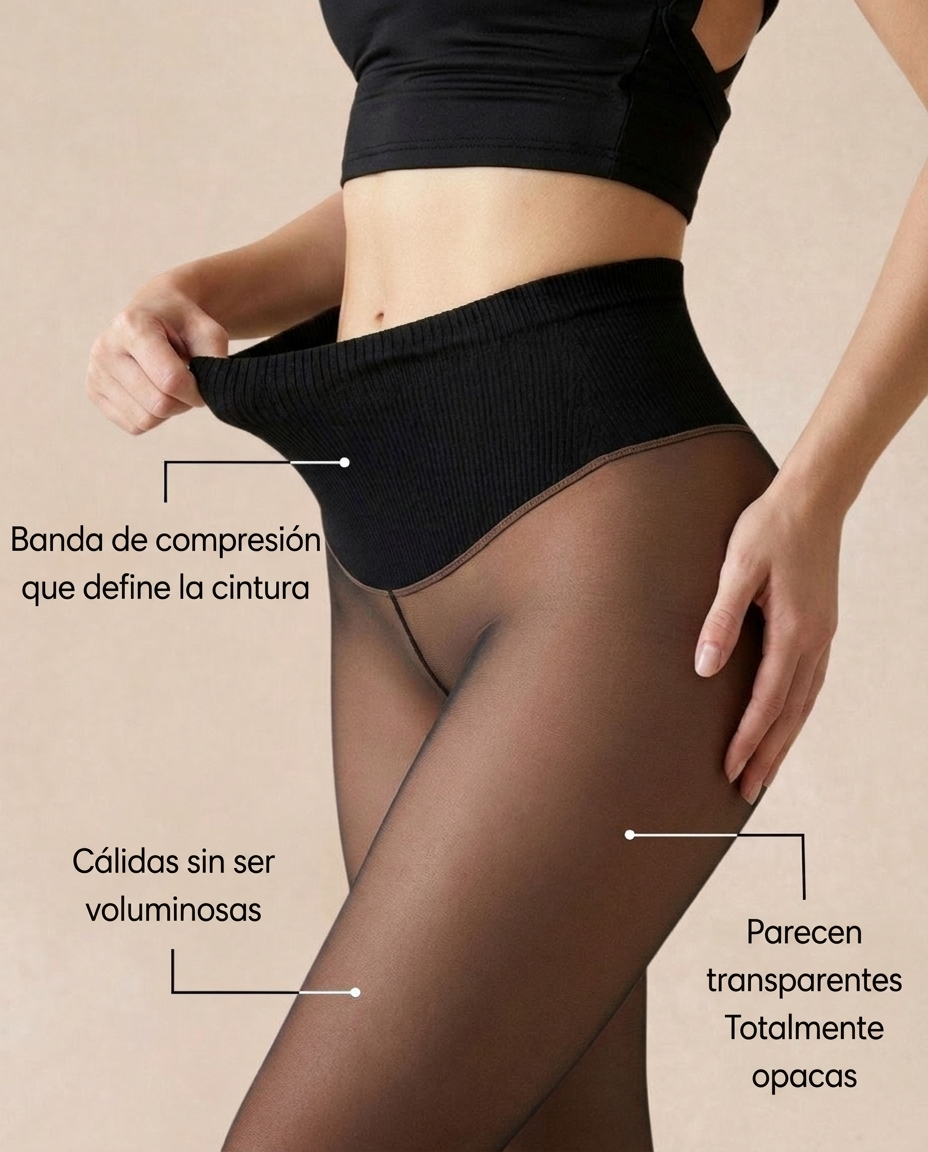 Medias Térmicas Efecto Piel Translúcida