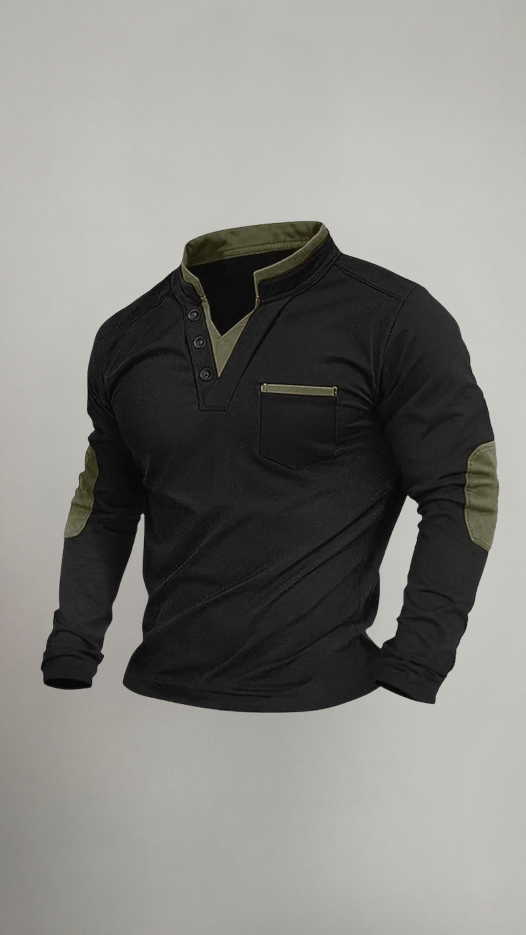 Louis | V-neck long-sleeve shirt
