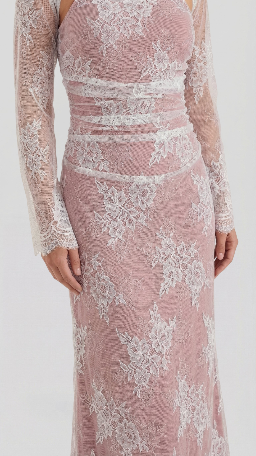 Nerissa | Vestido largo de encaje