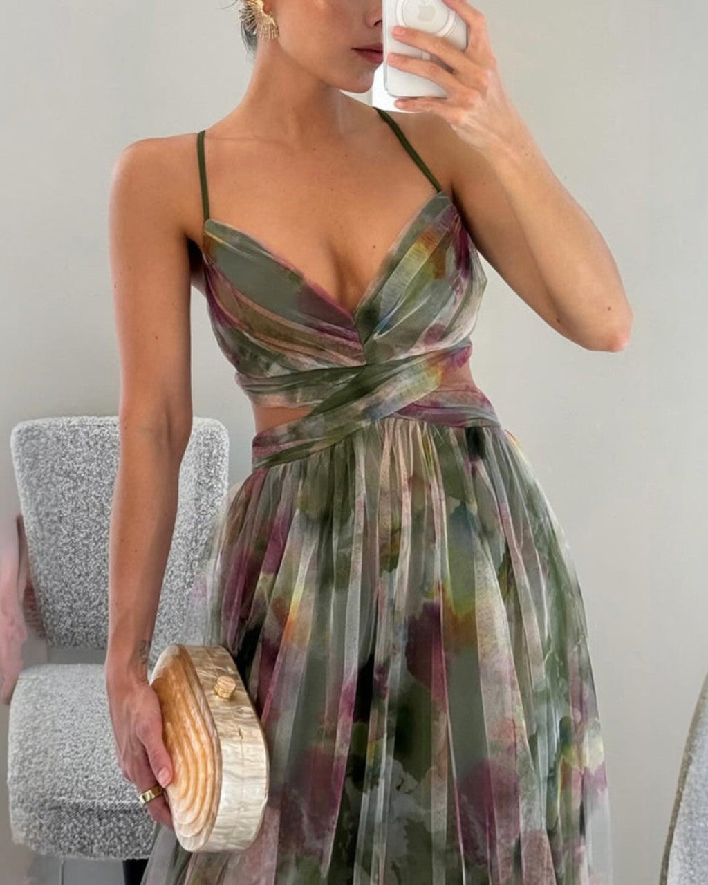 Giselle | Elegant Floral Long Dress