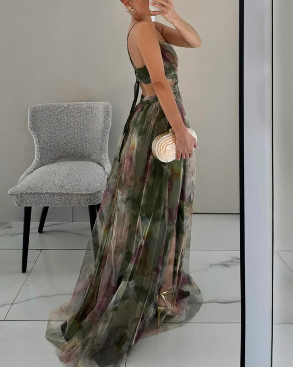 Giselle | Elegant Floral Long Dress