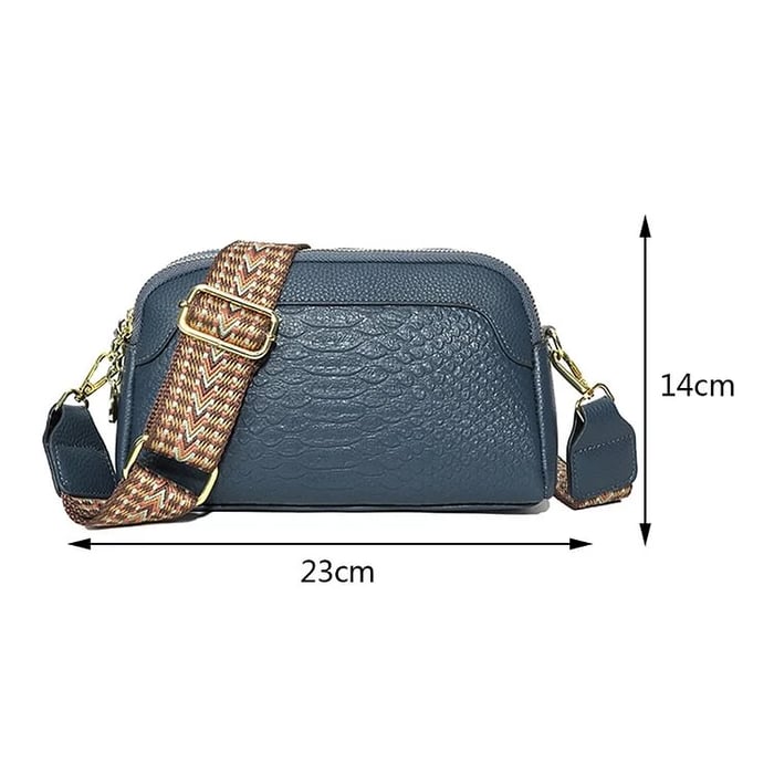 Paola | Reptile Look Leather Bag
