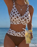 Adriana | Two-Piece Geometric Print Bikini