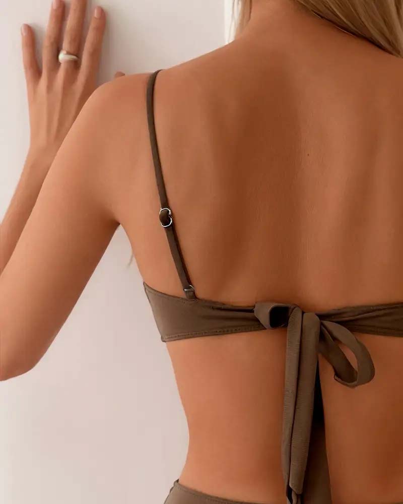Alejandra | Conjunto de bikini de cintura alta