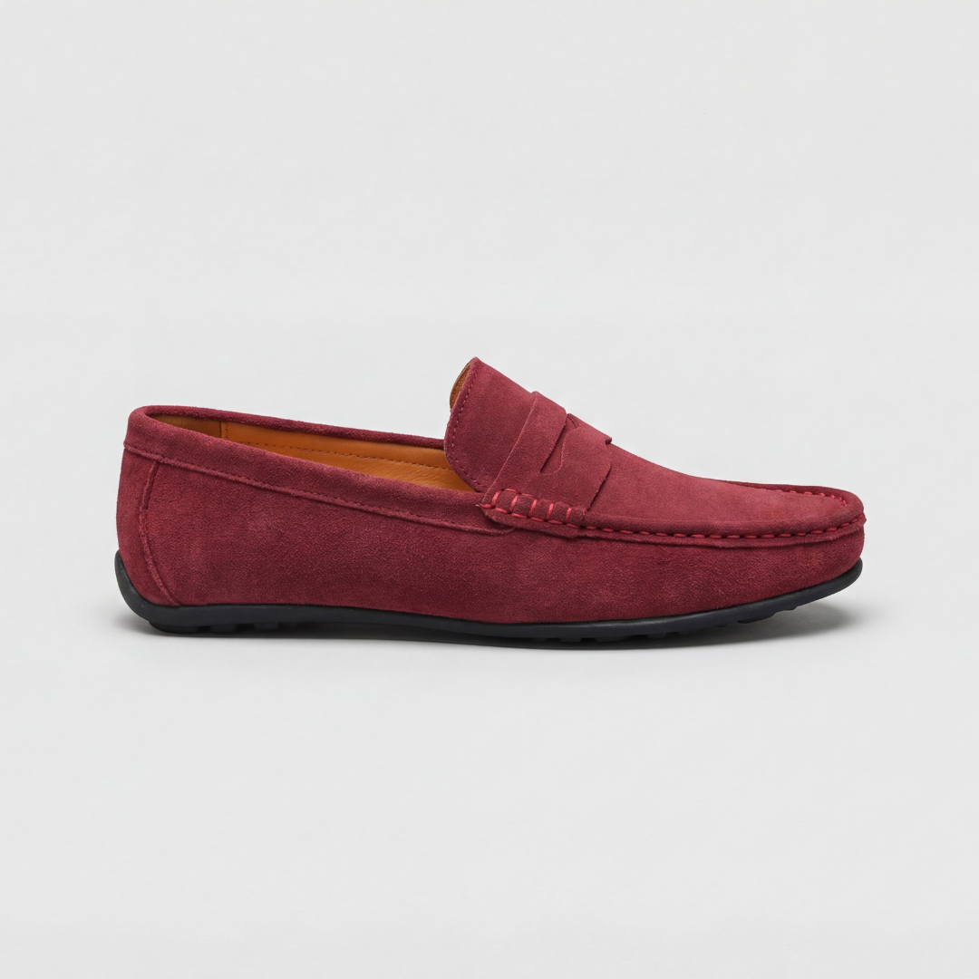 Lurano | Retro suede loafers