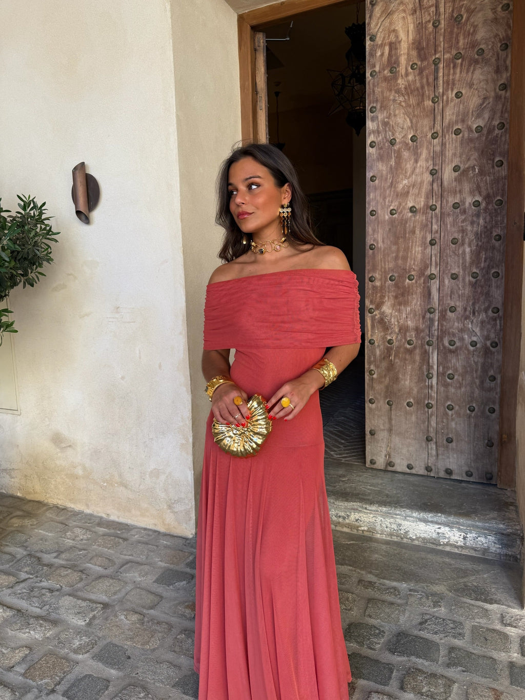 Seville | Terracotta Maxi Dress