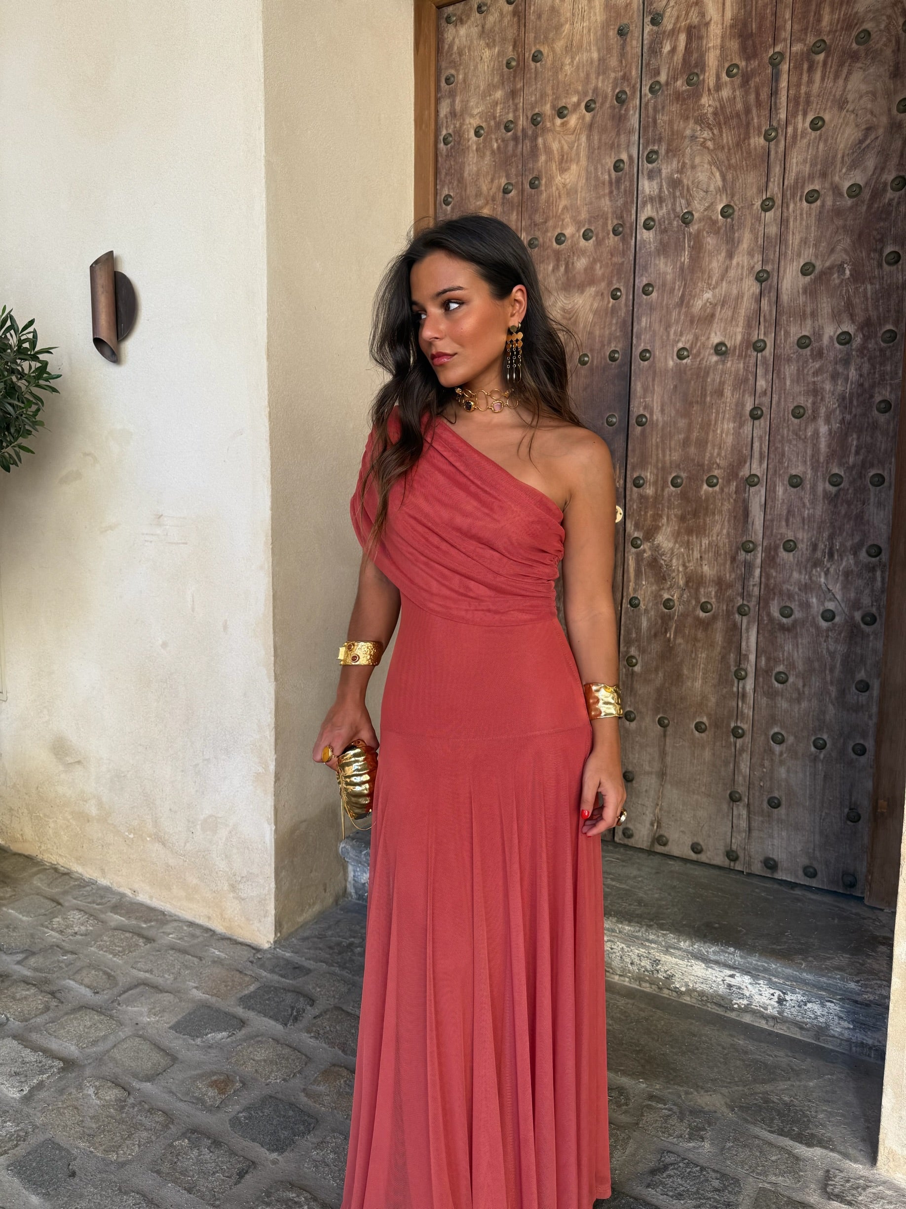 Seville | Terracotta Maxi Dress