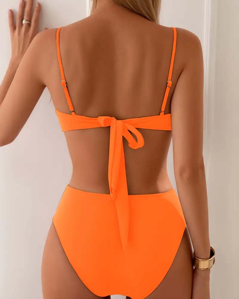Alejandra | Conjunto de bikini de cintura alta