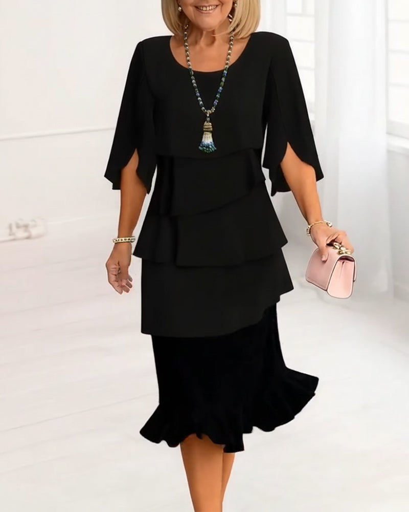 Sofia | Vestido elegante y vaporoso con volantes