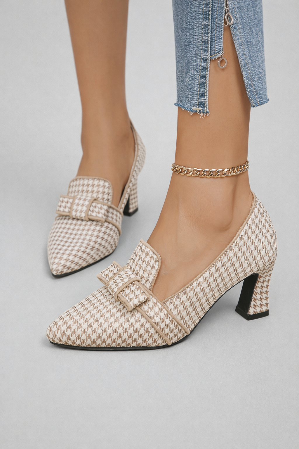 Chloé | Houndstooth Heel