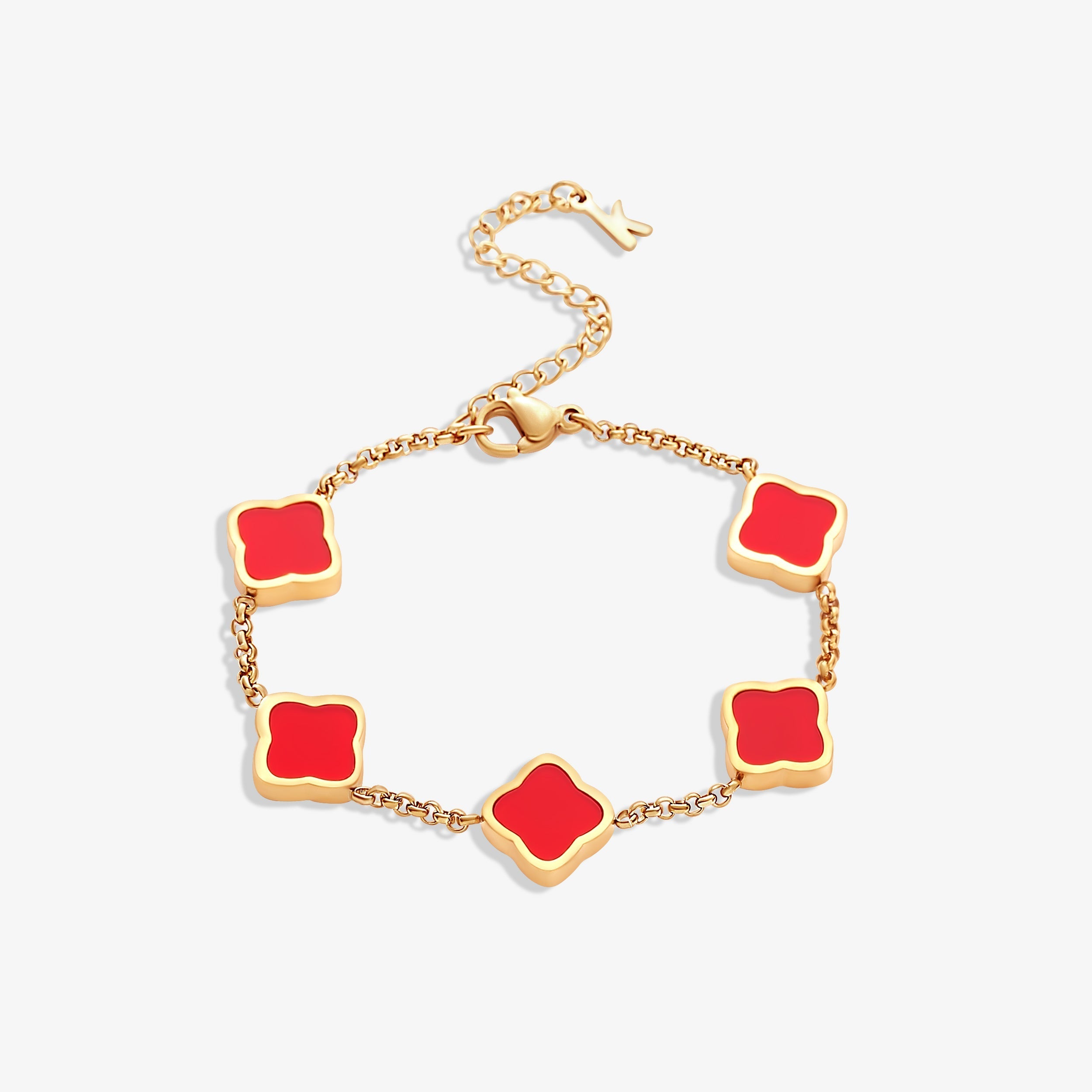 Celine-style clover bracelet
