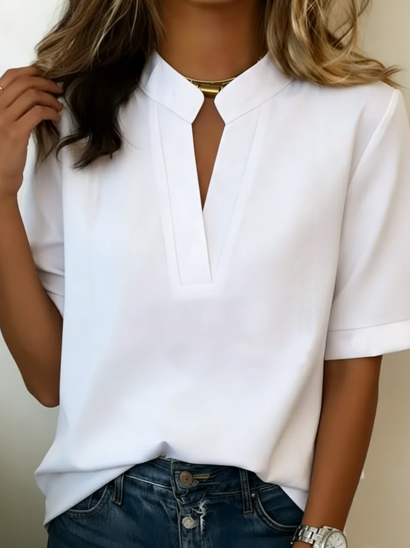 Paula | Loose short-sleeved shirt