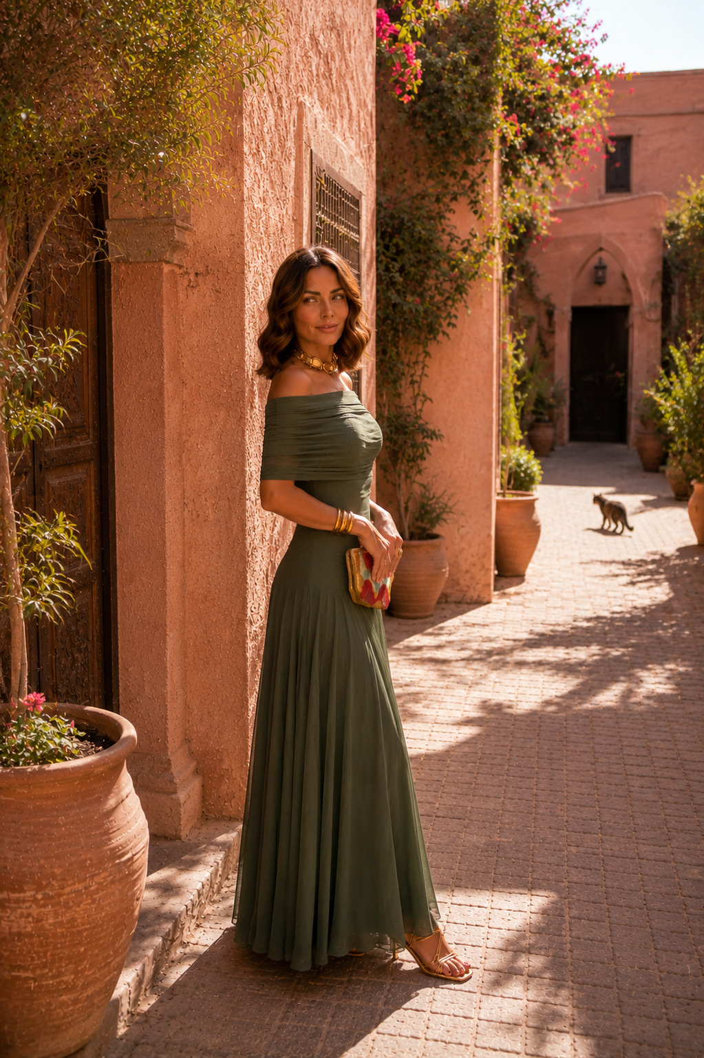 Vestido Aitana en Verde