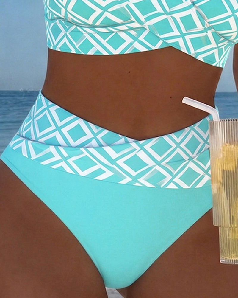 Adriana | Two-Piece Geometric Print Bikini