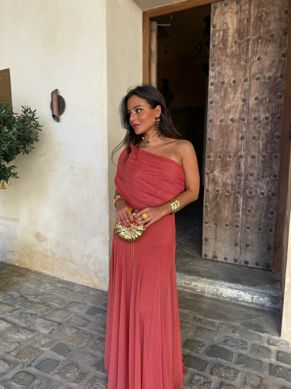 Seville | Terracotta Maxi Dress