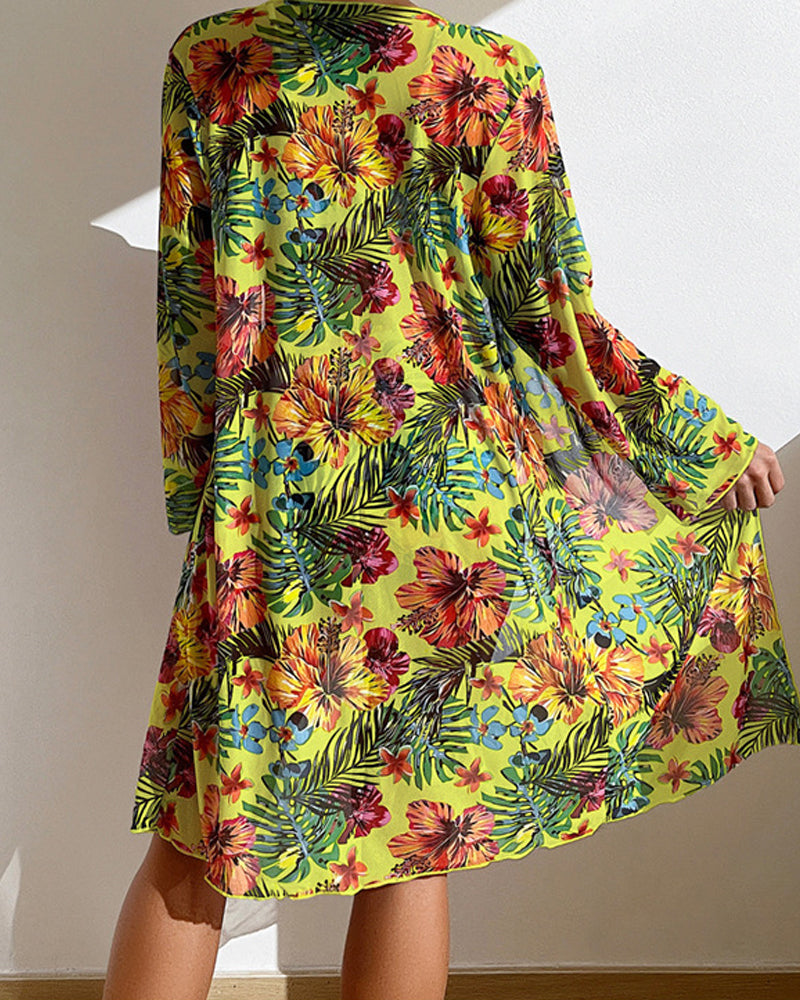 Glenda | Bikini con falda de flores
