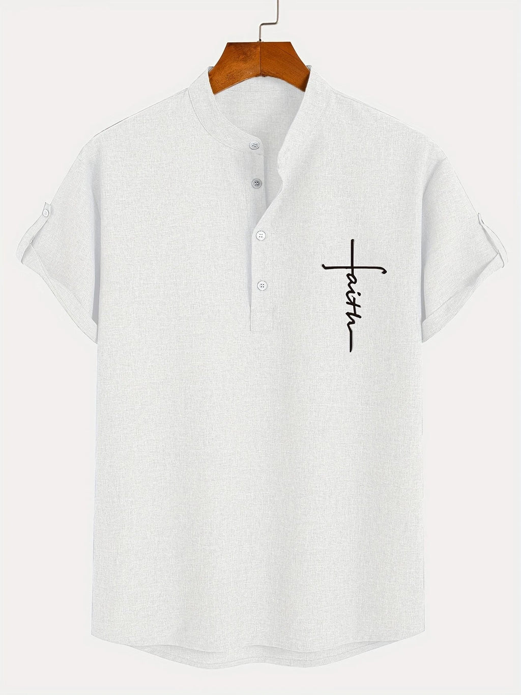 Jesus | Elegant Mandarin Collar Shirt