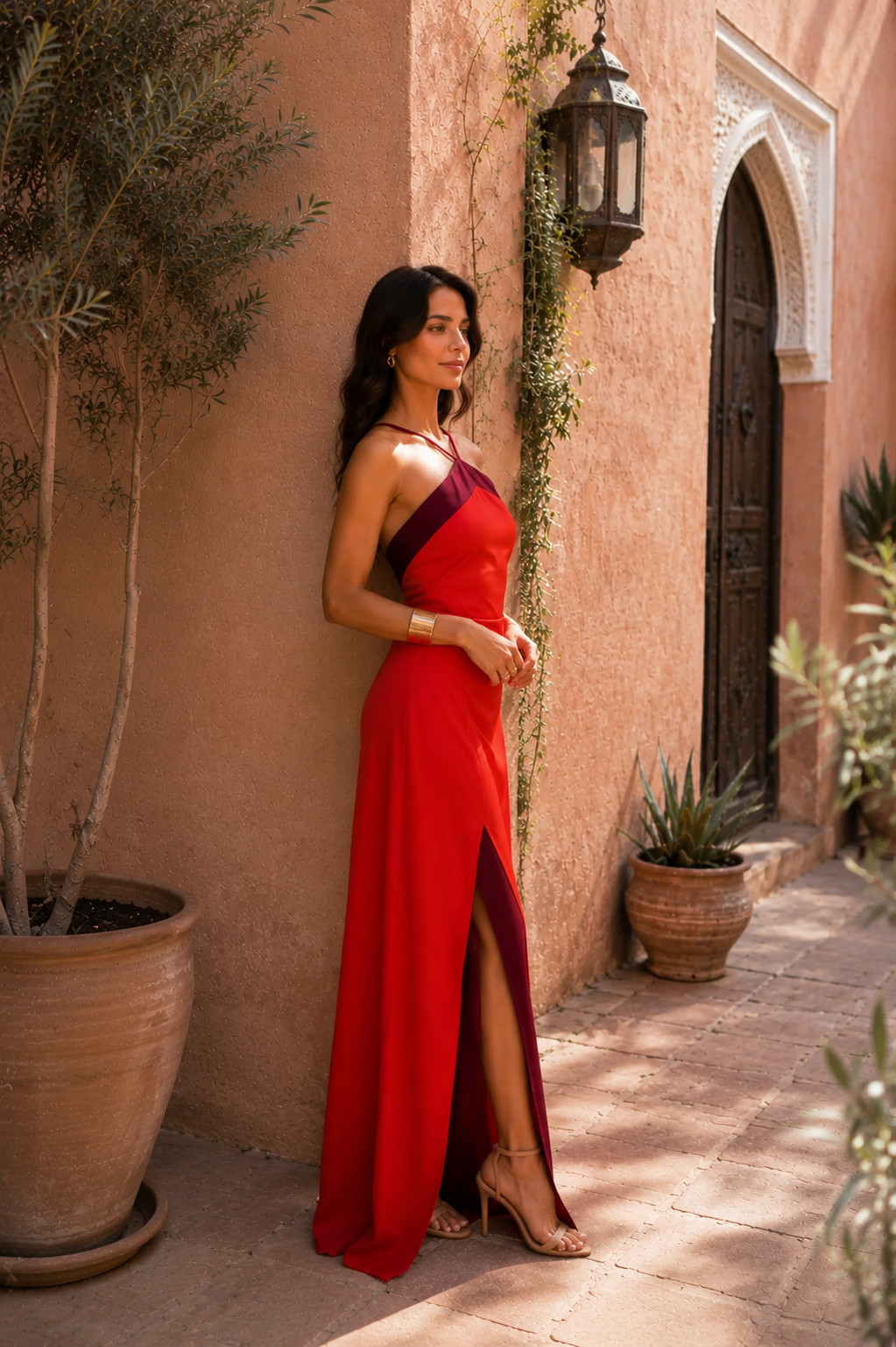 Vestido Cintia en rojo