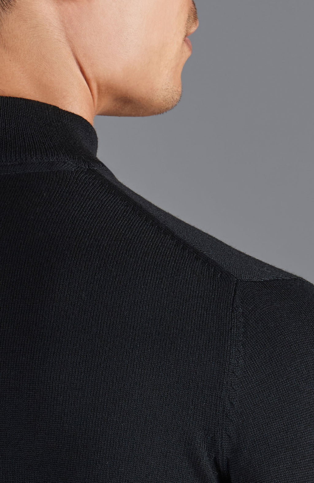 Andrés | Men's extra-fine merino wool mock neck sweater