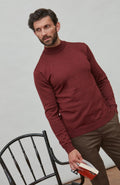 Andrés | Men's extra-fine merino wool mock neck sweater