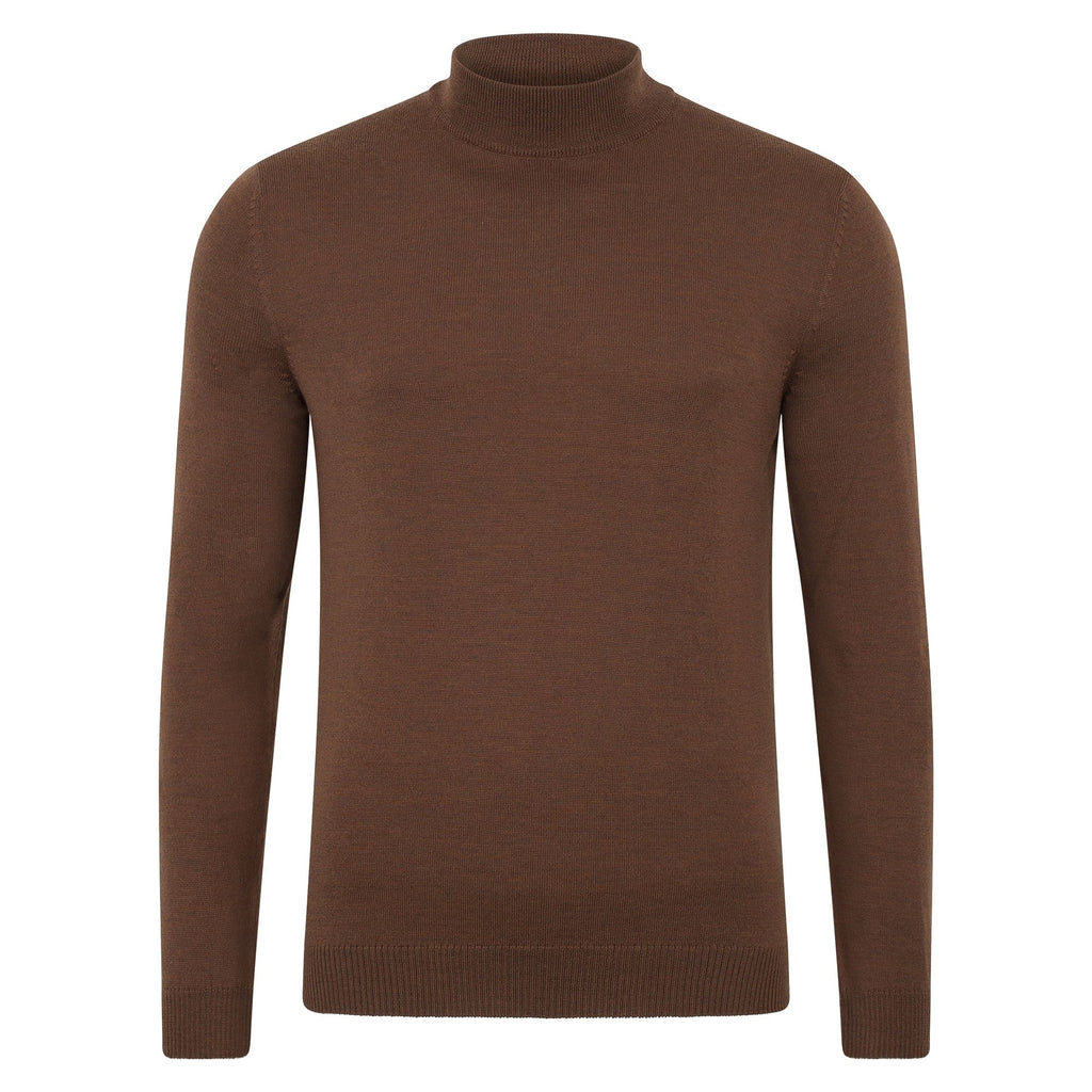 Andrés | Men's extra-fine merino wool mock neck sweater