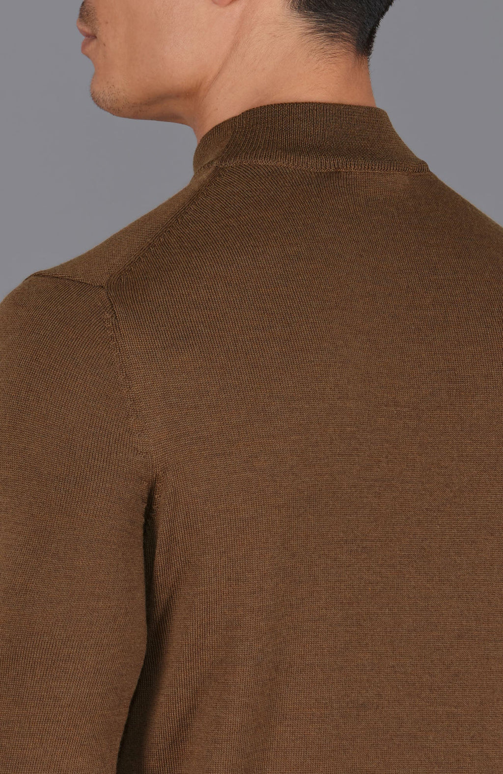 Andrés | Men's extra-fine merino wool mock neck sweater