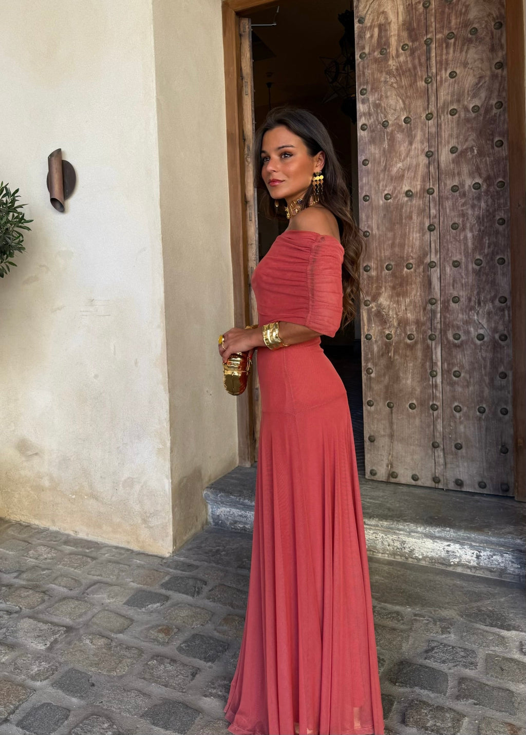 Seville | Terracotta Maxi Dress