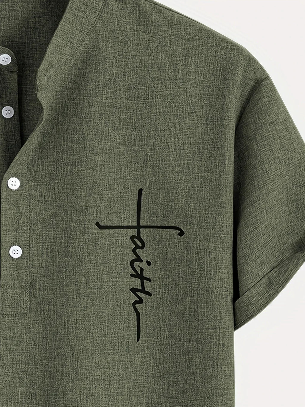 Jesus | Elegant Mandarin Collar Shirt