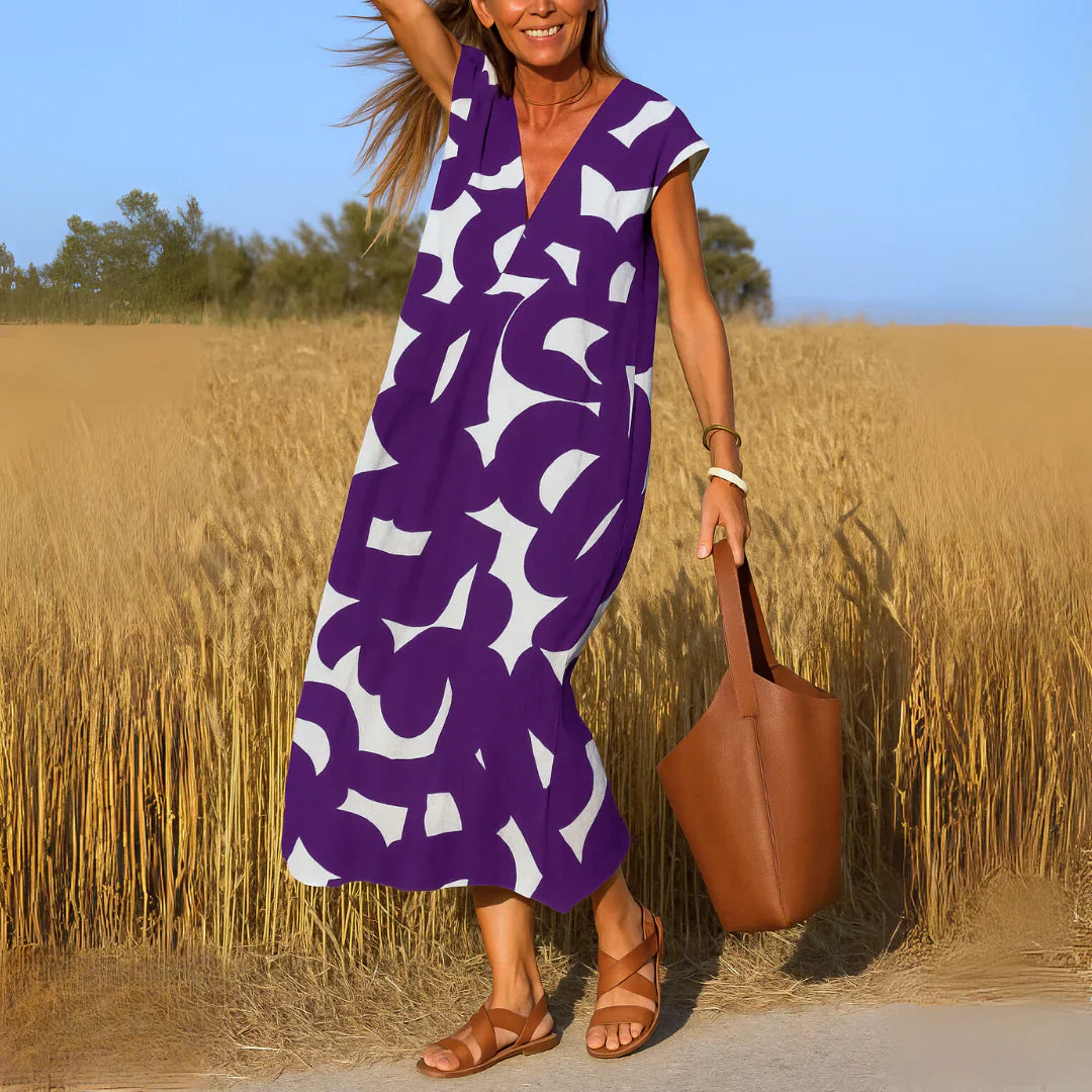 Valeria | Black and White Print Dress