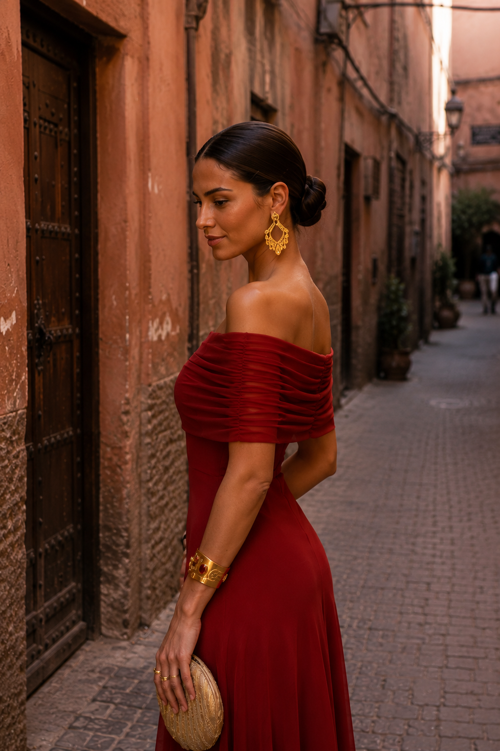 Vestido Aitana en Terracota