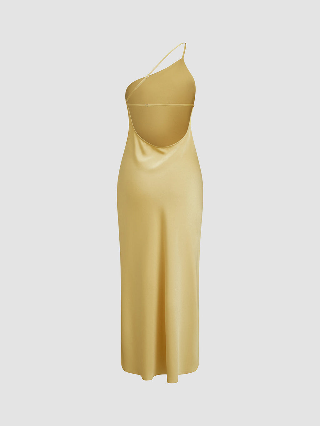 Fiora | Open Back Satin Maxi Dress
