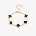 Celine-style clover bracelet