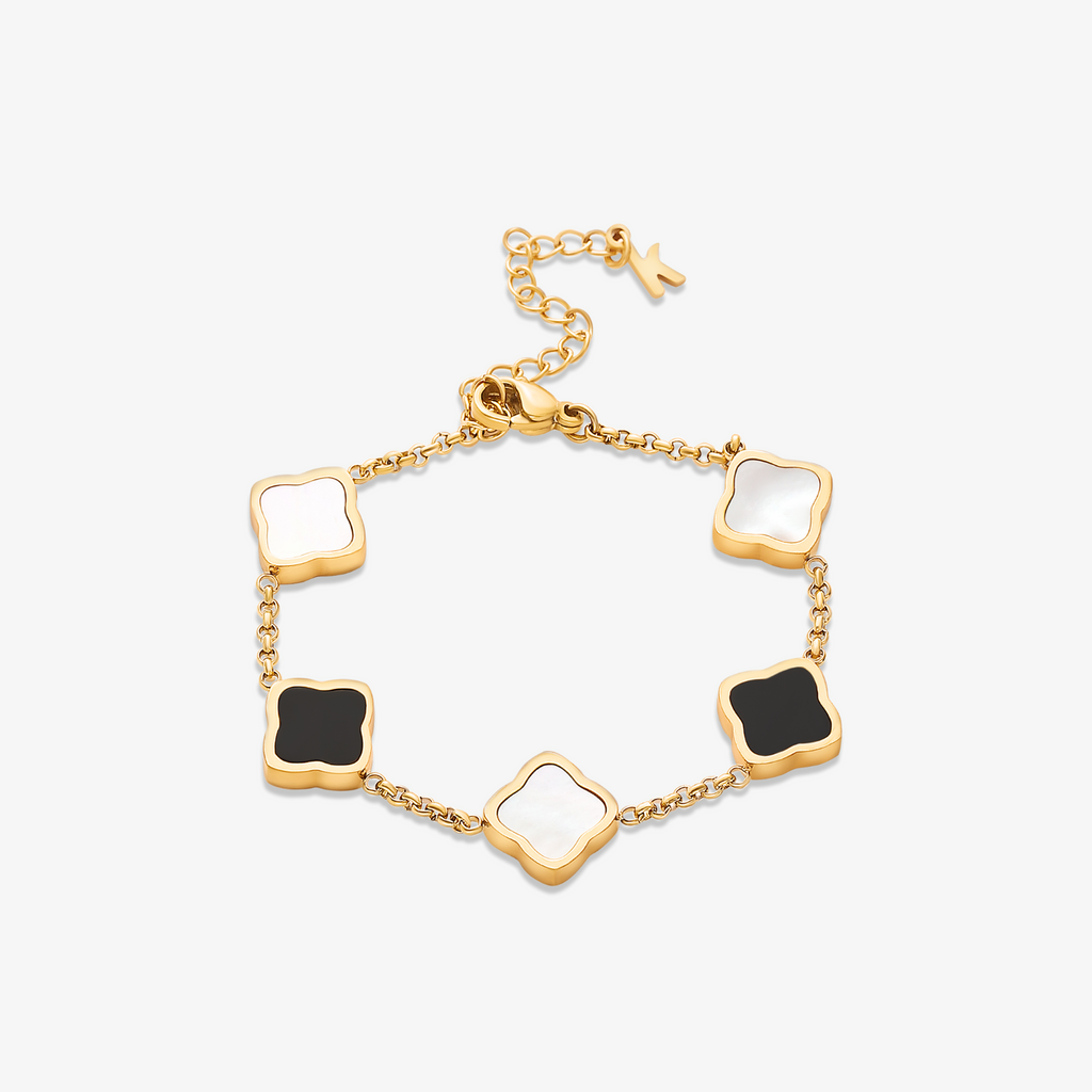 Celine-style clover bracelet
