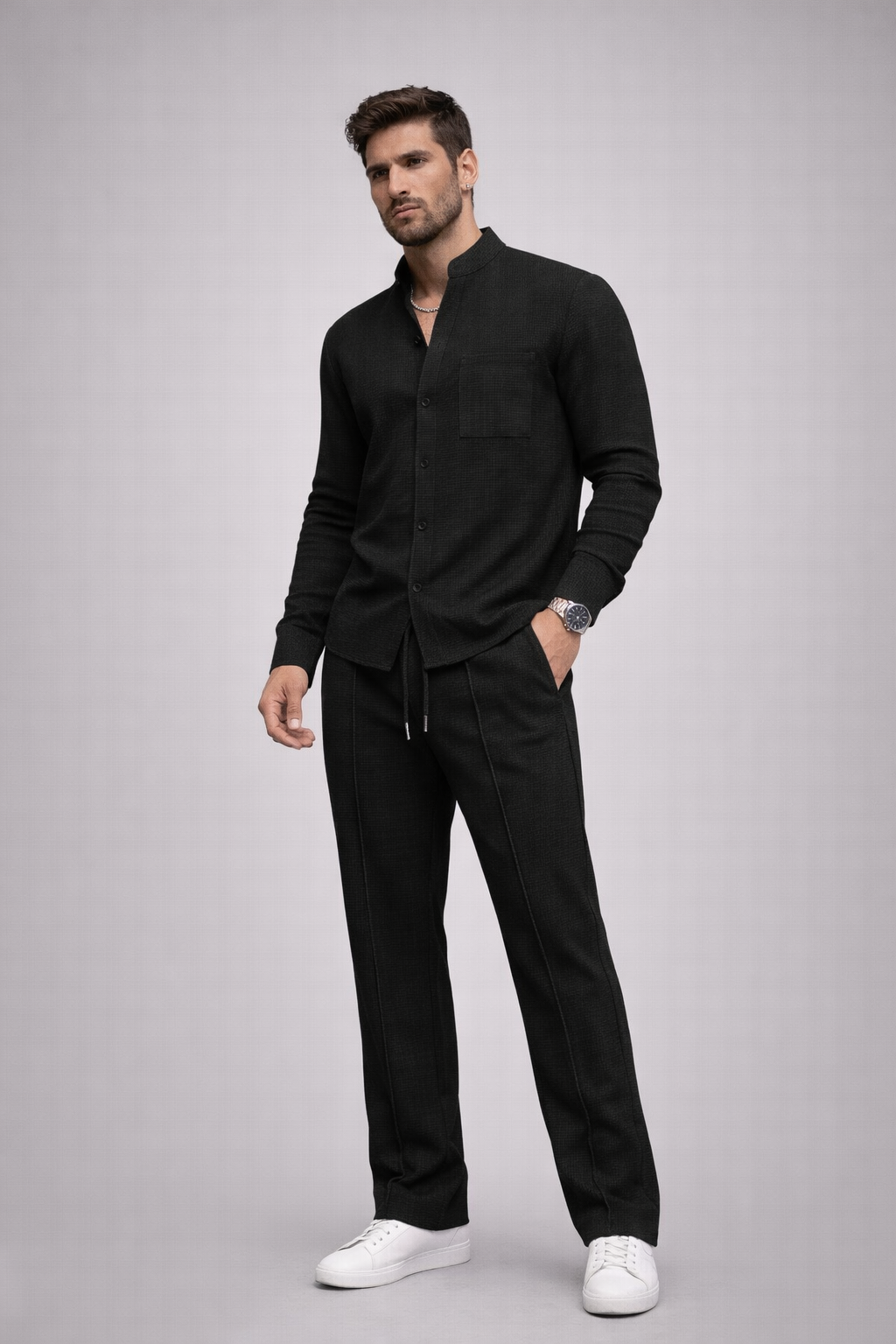 Héctor | Men's 2-Piece Waffle Set