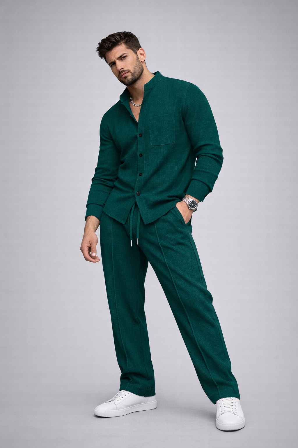 Héctor | Men's 2-Piece Waffle Set
