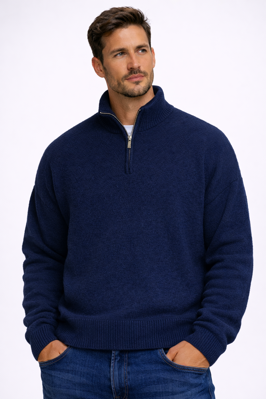 Roberto | Casual Zip-Up Sweater