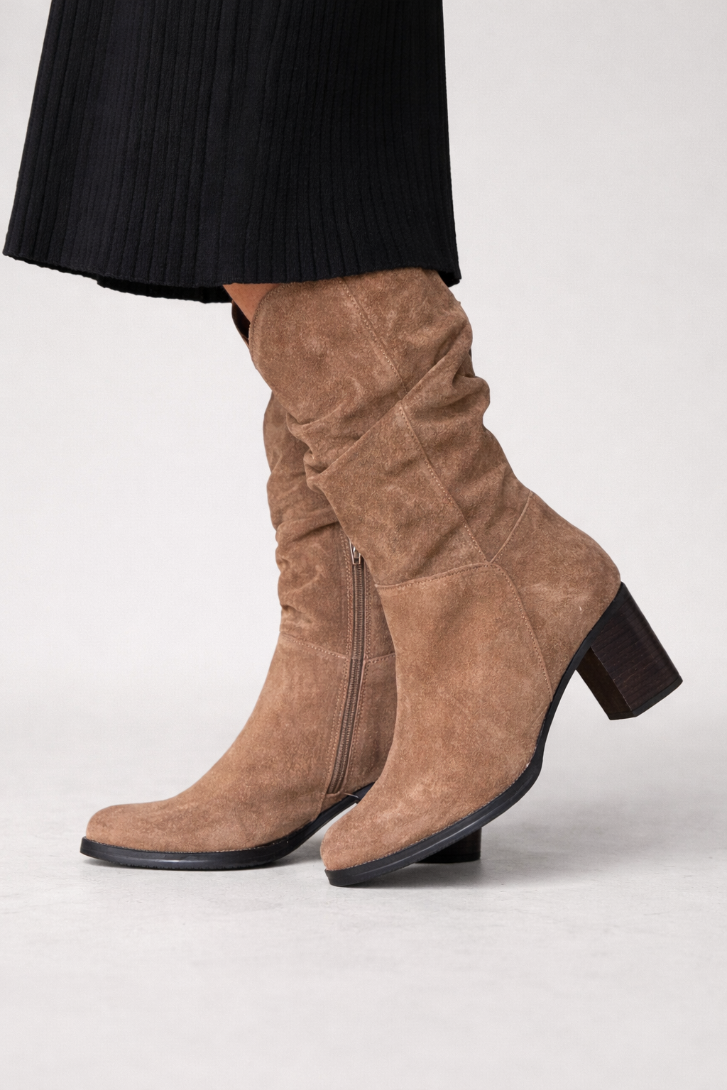 Bárbara | Faux shearling lined camel boot