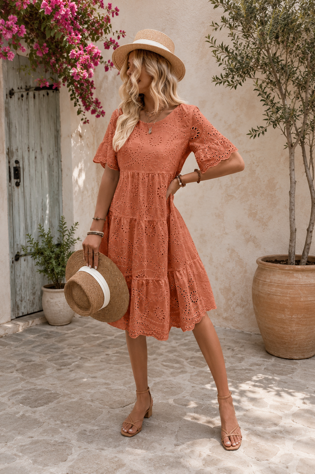 Amélie | Vestido de Algodón Bordado