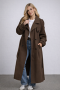 Vivienne | Women's oversized trench coat in a soft wool blend