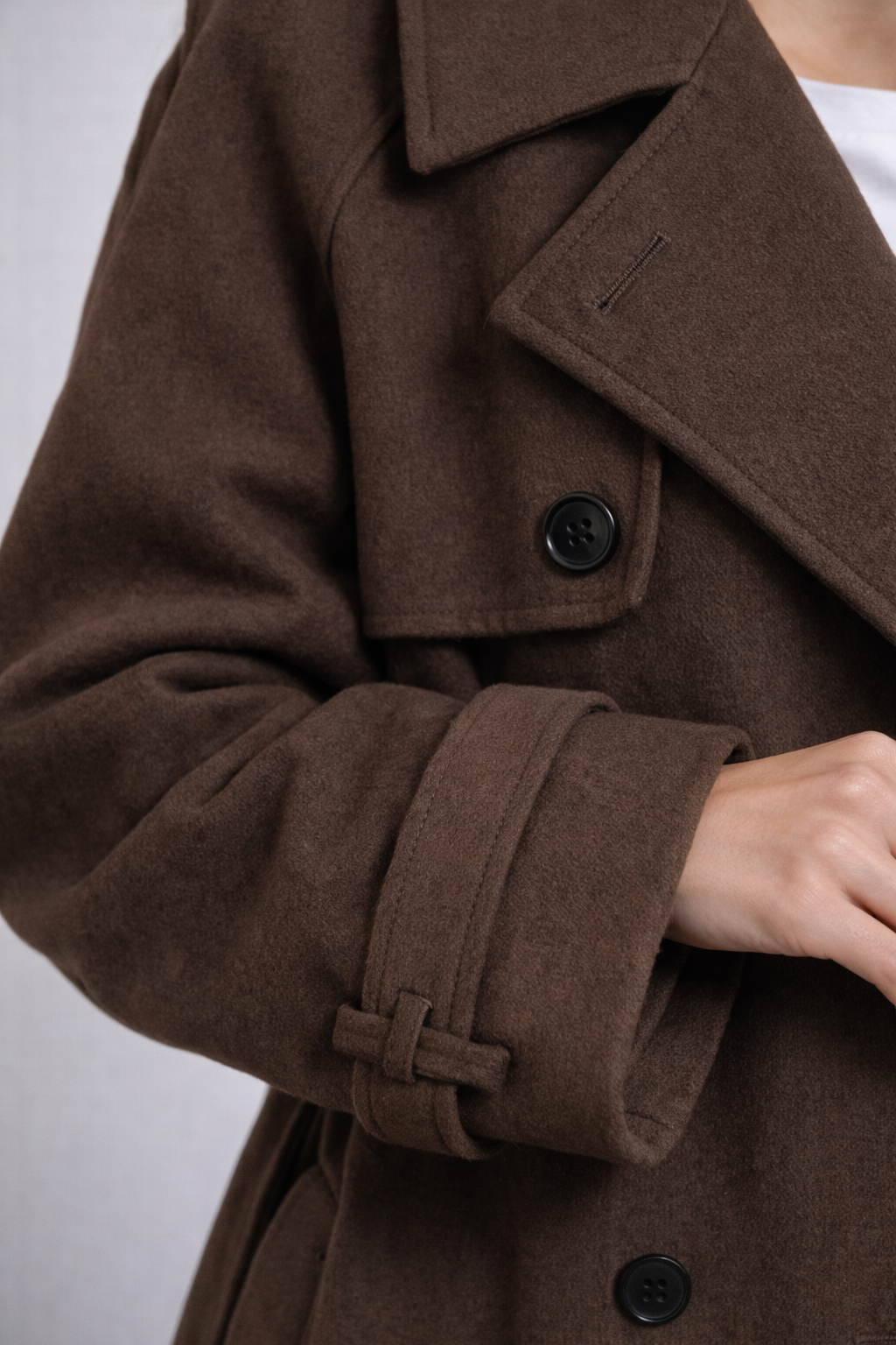 Vivienne | Women's oversized trench coat in a soft wool blend