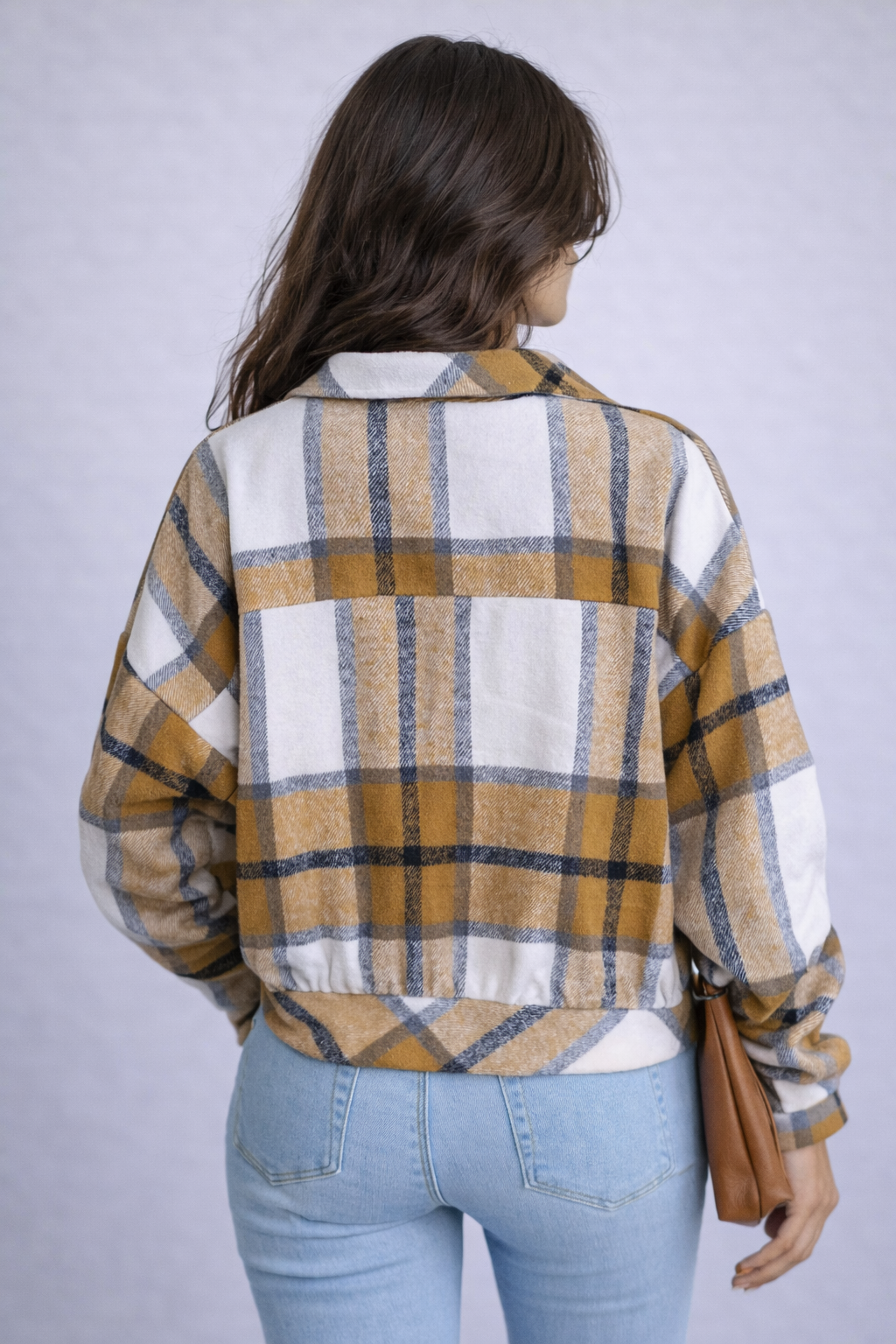 Valeria | Women's Plaid Flannel Button-Up Shacket