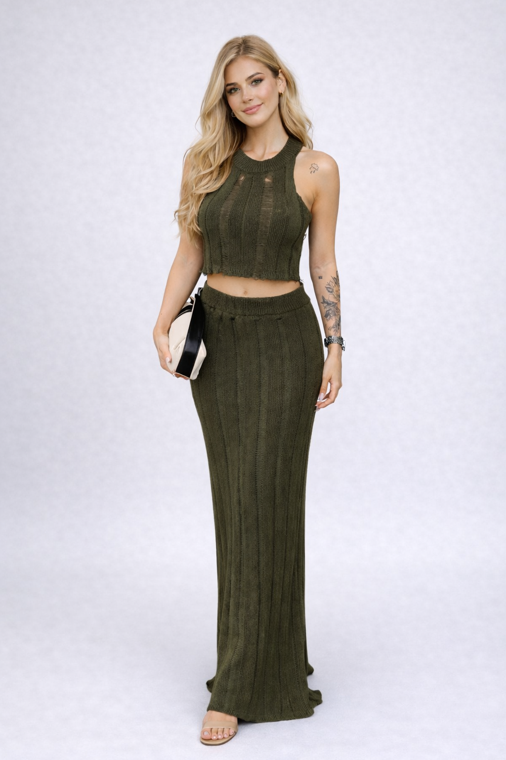 Georgina | Two-piece elegant knit set for women
