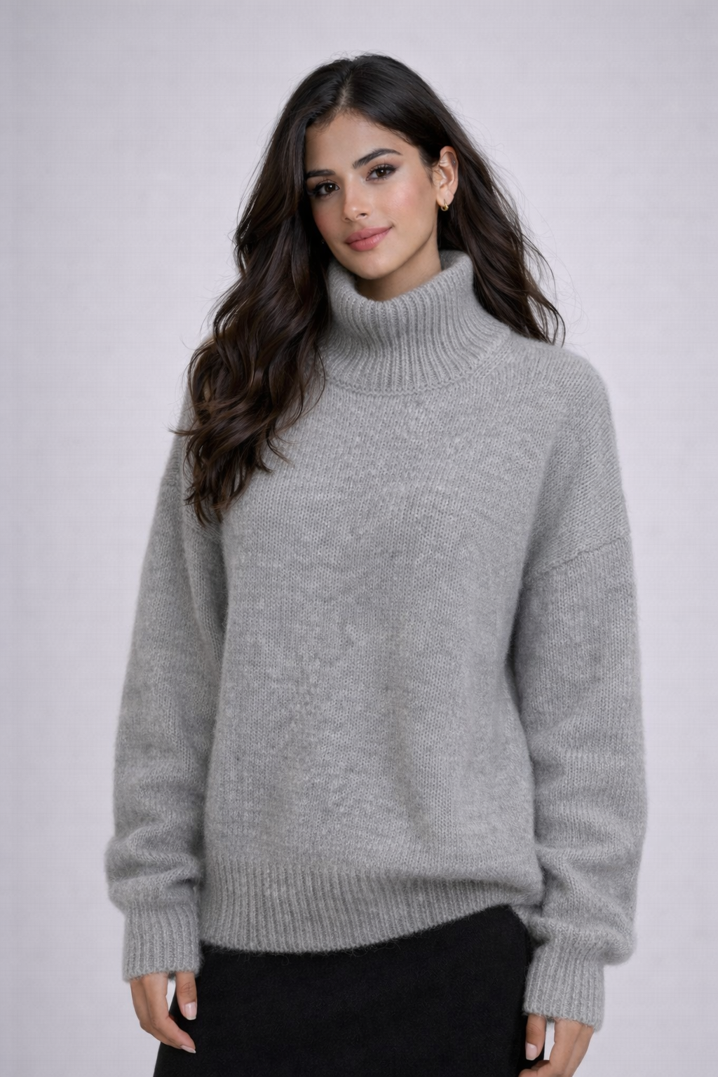 Sienna | Warm and stylish turtleneck sweater, made from high-quality knit fabric