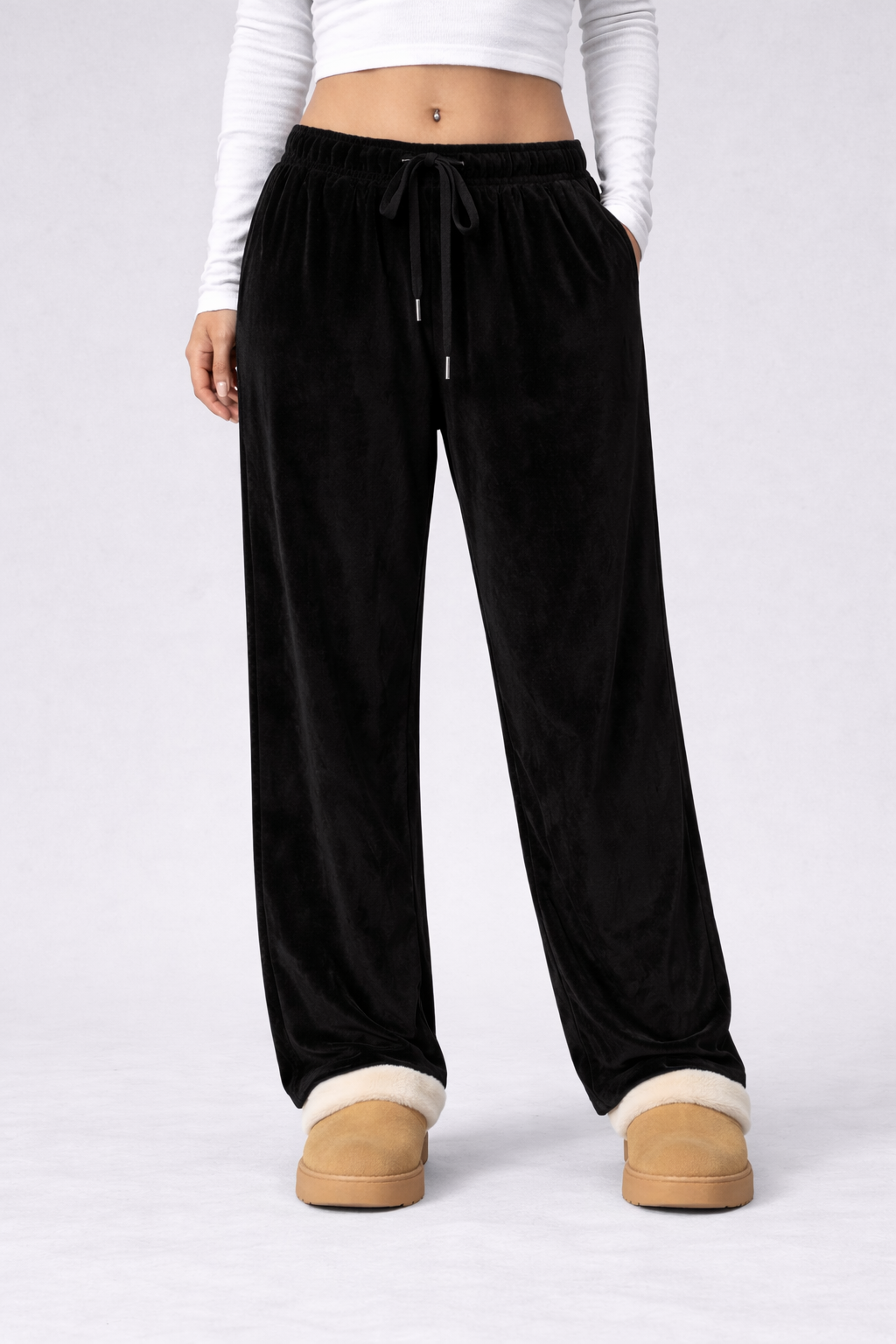 Lorena | Comfortable Loungewear Pants for Women, Crafted in Soft Velvet
