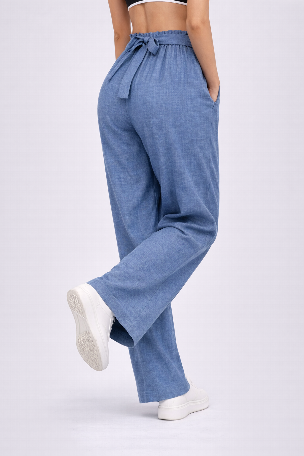 Carolina | Wide-leg Pants with Adjustable Waist