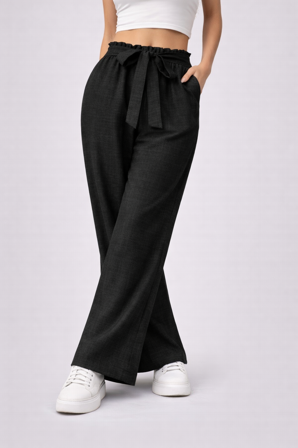 Carolina | Wide-leg Pants with Adjustable Waist