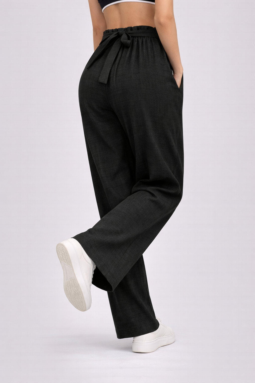 Carolina | Wide-leg Pants with Adjustable Waist